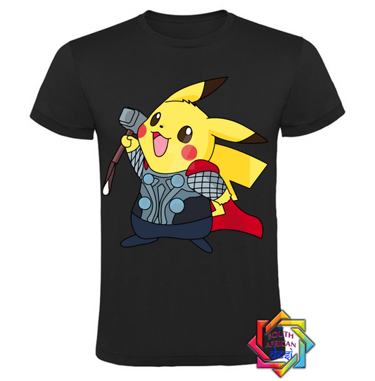 PIKACHU X THOR INSPIRED T SHIRT
