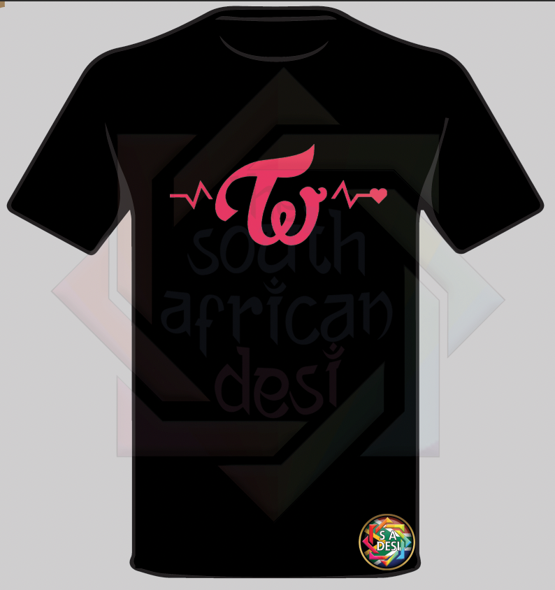 K-POP TWICE GROUP  INSPIRED | T-SHIRT/HOODIE/SWEATER LOGO HEARTBEAT