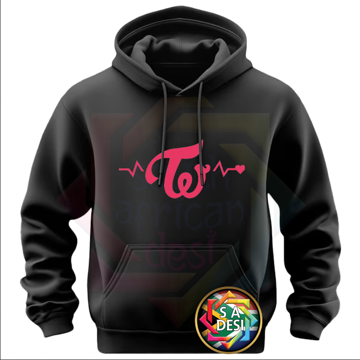 K-POP TWICE GROUP  INSPIRED | T-SHIRT/HOODIE/SWEATER LOGO HEARTBEAT