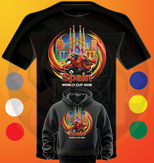 WORLD CUP SOCCER TEAMS INSPIRED SPAIN