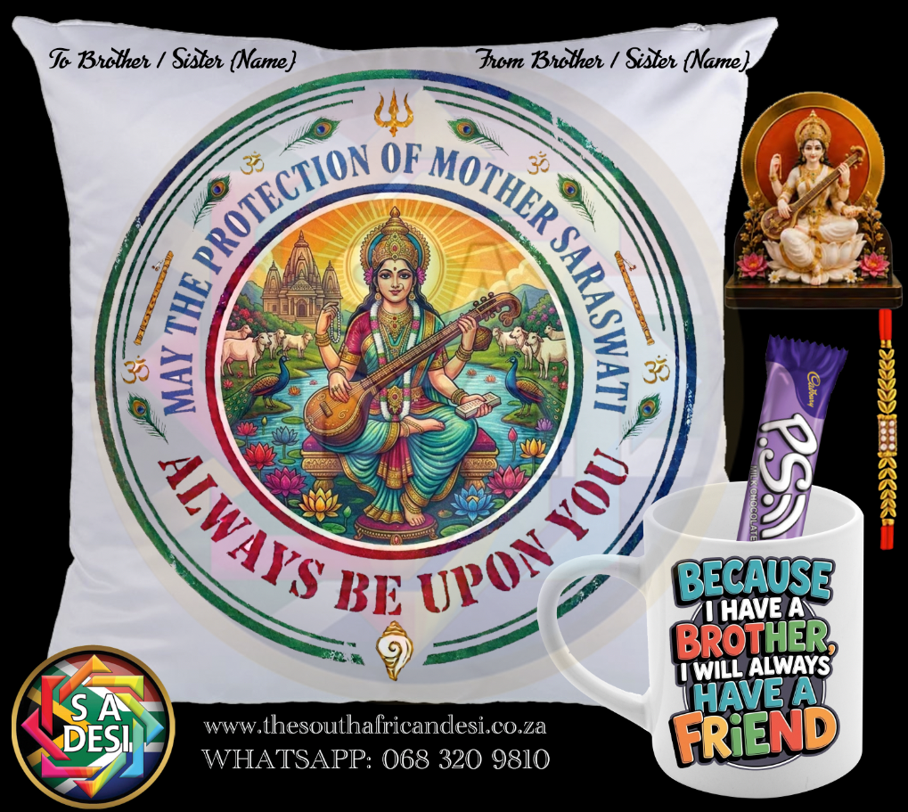 RAKSHA BANDHAN COMBO SARASWATI CAR DASBOARD STAND