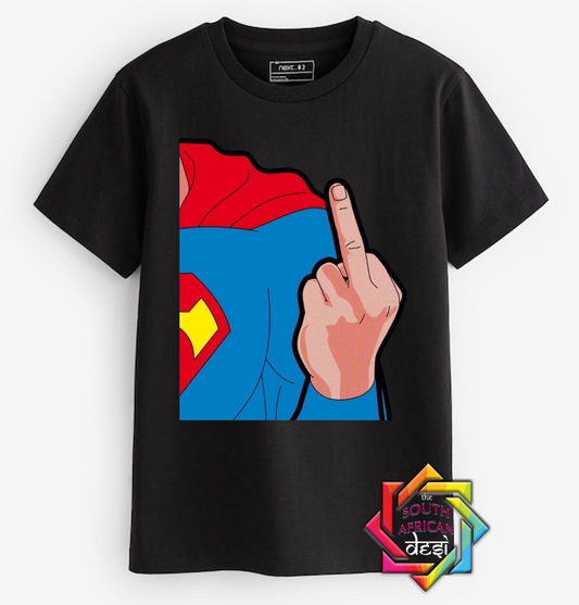 WEED SERIES • SUPERMAN MIDDLE FINGER  T-SHIRT/HOODIE/SWEATER