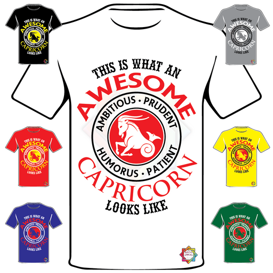 ZODIAC SERIES 2 • THIS IS HOW AN AWESOME CAPRICORN LOOKS LIKE T SHIRT