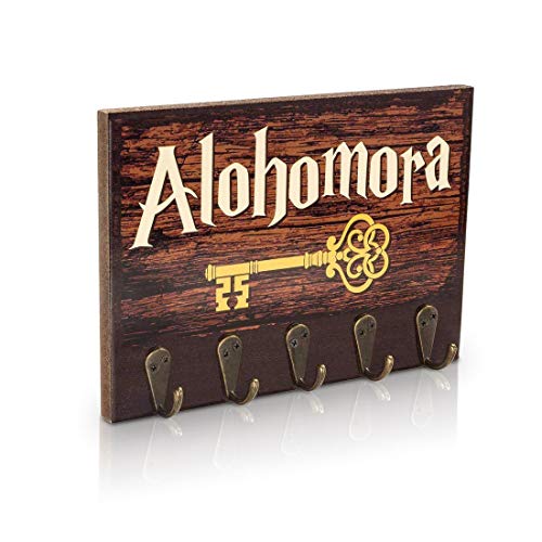 Alohamora (Harry Potter inspired) Key Holder - Wooden