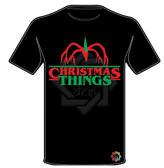 STRANGER THINGS INSPIRED CHRISTMAS THINGS T-SHIRT FUNKY