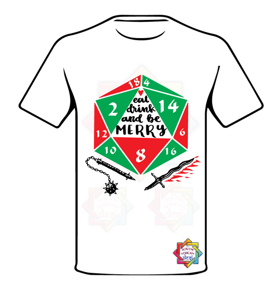 STRANGER THINGS INSPIRED HELLFIRE DICE CHRISTMAS T-SHIRT FUNKY