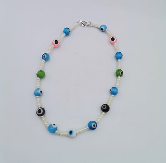 Colourful Evil Eye Necklace
