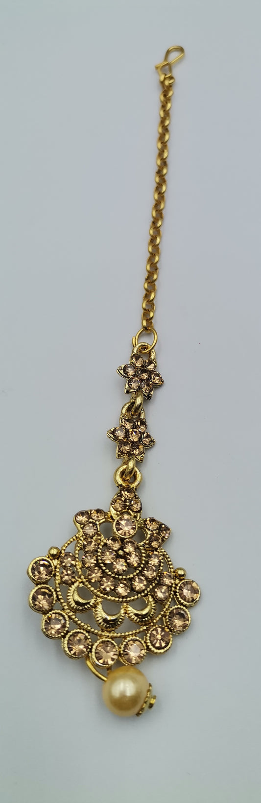 Gold Maang Tikka / Damiri / Sirbhandi