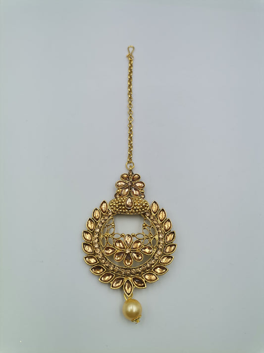 Gold Maang Tikka / Damiri / Sirbhandi