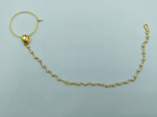 GOLD BRIDAL NOSE RING