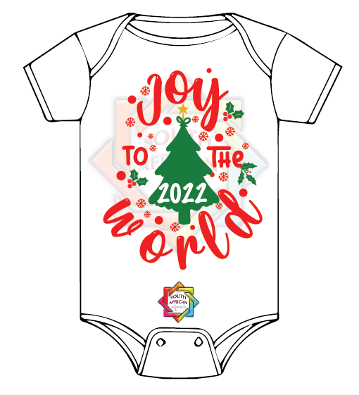 JOY TO THE WORLD 2022 BABY VEST/ONESIE FUNKY