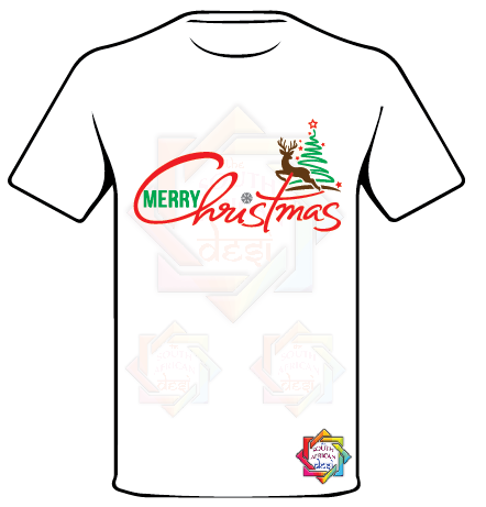 SIMPLE MERRY CHRISTMAS T-SHIRT  FUNKY