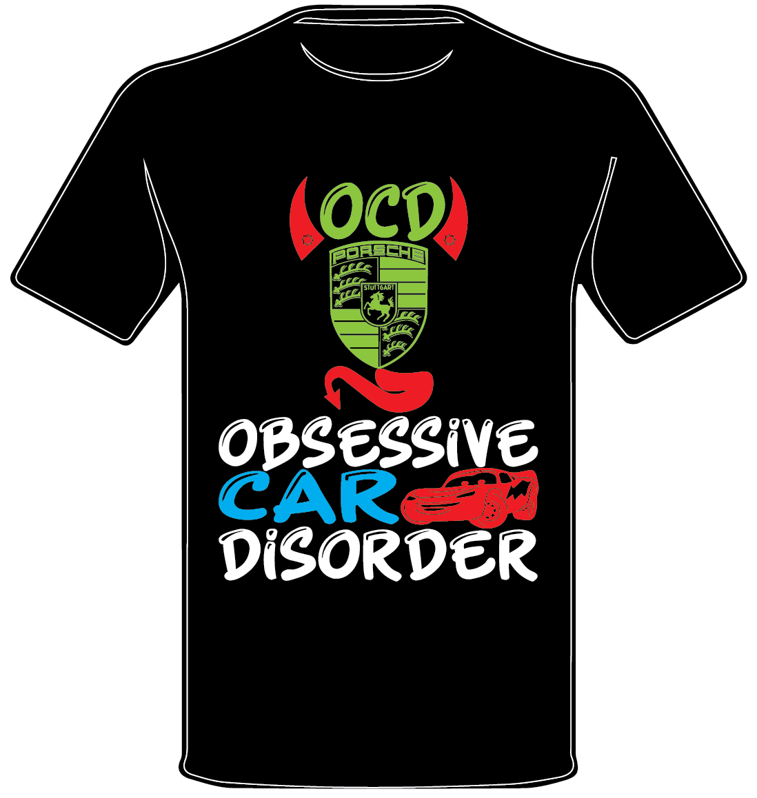 PORSCHE INSPIRED OCD ENTHUSIAST T SHIRT