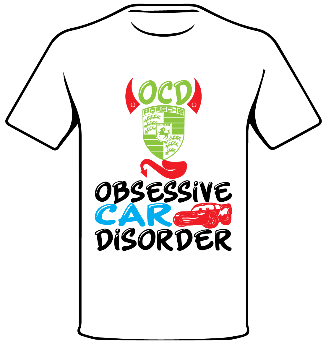 PORSCHE INSPIRED OCD ENTHUSIAST T SHIRT