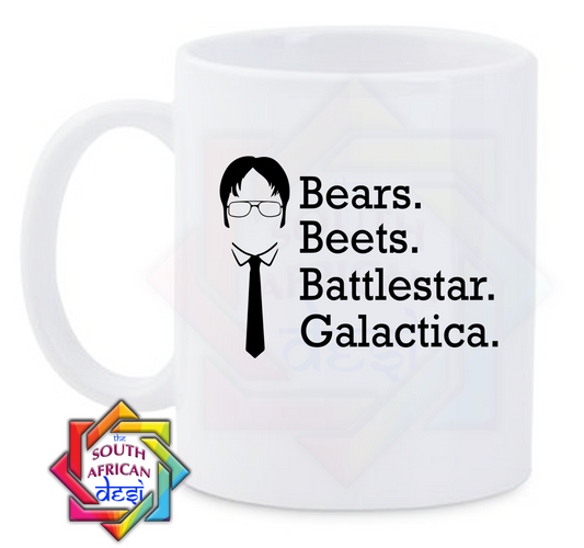 BEERS BEETS AND BATTLE STAR GALACTICA | THE OFFICE INSPIRED MUG