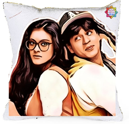 Dilwale Dulhania Le Jayenge Pop Art Sequenced Scatter Cushion