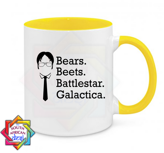 BEERS BEETS AND BATTLE STAR GALACTICA | THE OFFICE INSPIRED MUG