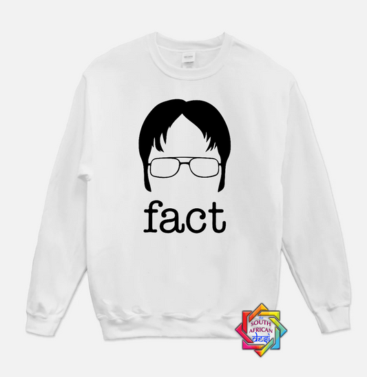 FACT DWIGHT SCHRUTE| THE OFFICE INSPIRED | HOODIE/SWEATER | UNISEX