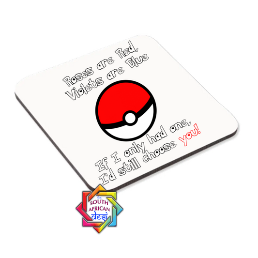 I'D CHOOSE YOU | POKEMON COASTER OR MAGNET | VALENTINES DAY