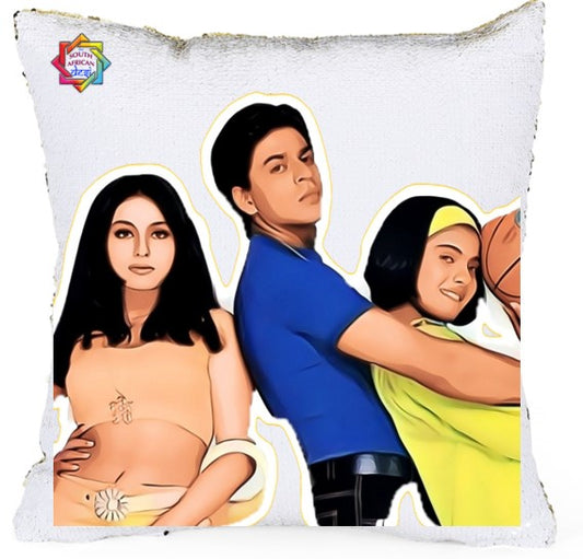 Kuch Kuch Hota Hai Pop Art Sequenced Scatter Cushion