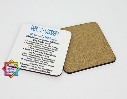 PHIL'S-O-SOPHY | MODERN FAMILY INSPIRED COASTER / MAGNET