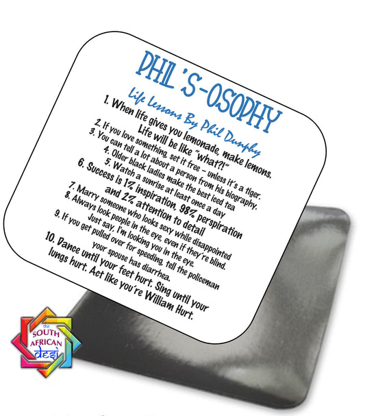 PHIL'S-O-SOPHY | MODERN FAMILY INSPIRED COASTER / MAGNET