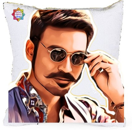 Dhanush Pop Art Sequenced Scatter Cushion