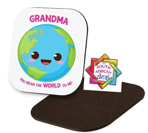 GRANDMA YOU MEAN THE WORLD TO ME Coaster | MOTHERS DAY