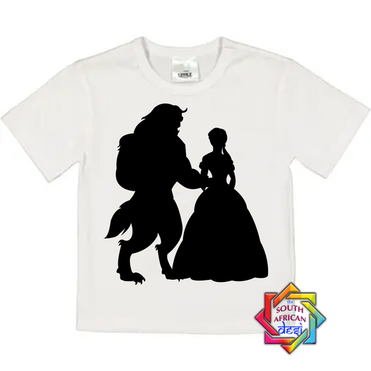 Beauty and the Beast Kids T-shirt | Personalize (Add Name at the back)