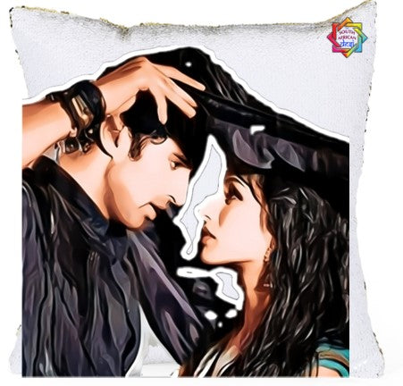 Aashiqui 2 Pop Art Sequenced Scatter Cushion