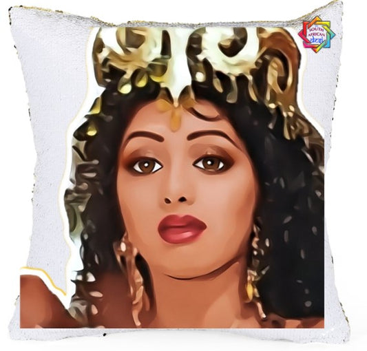 Sridevi Pop Art Sequenced Scatter Cushion