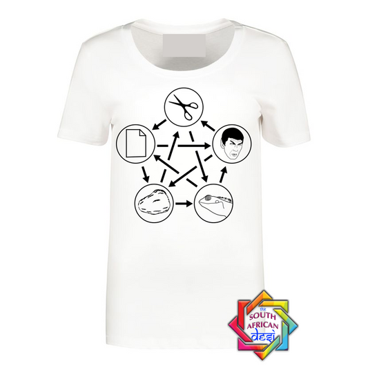 ROCK PAPER SCISSORS LIZZARD SPOCK | BIG BANG THEORY INSPIRED T SHIRT