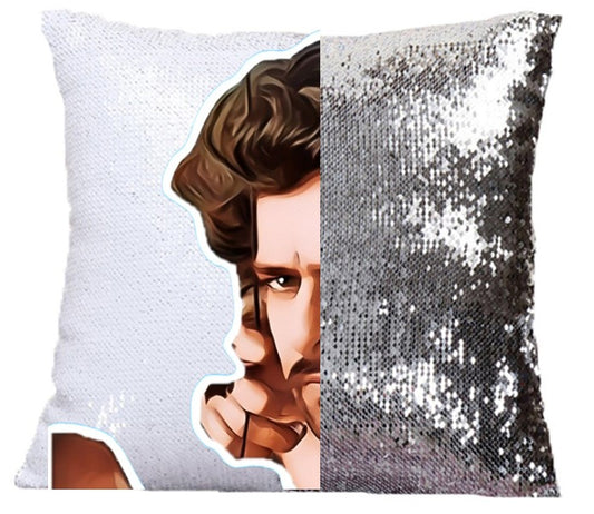 Bahubali Pop Art Sequenced Scatter Cushion