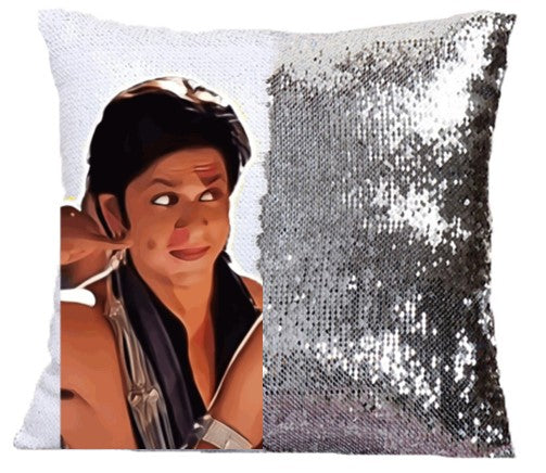 Om Shanti Om Pop Art Sequenced Scatter Cushion