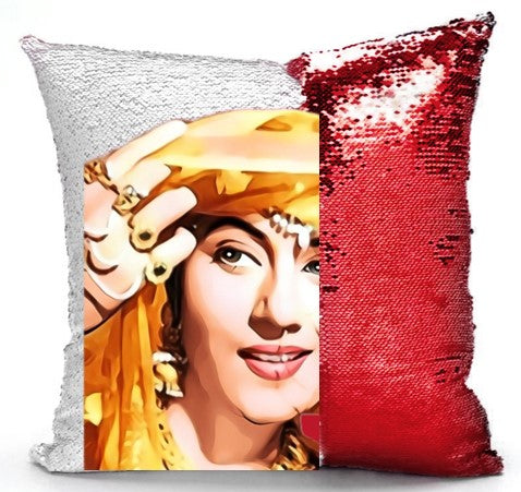 Madhubala Pop Art Sequenced Scatter Cushion