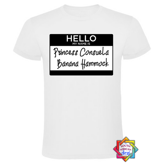 PRINCESS CONSUELA BANANA HAMMOCK | FRIENDS INSPIRED T SHIRT