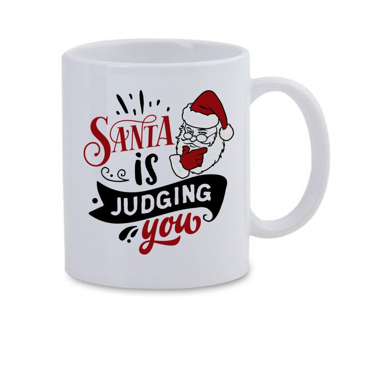 Santa is Judging You Mug – The South African Desi