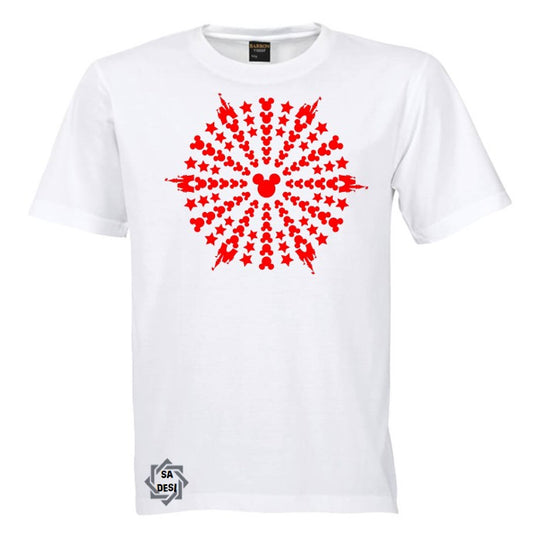 Mickey Mouse with Castle Mandala T shirt