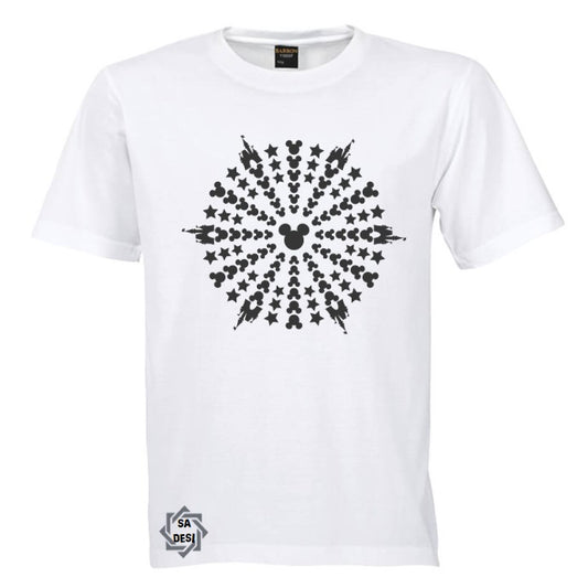 Mickey Mouse with Castle Mandala T shirt