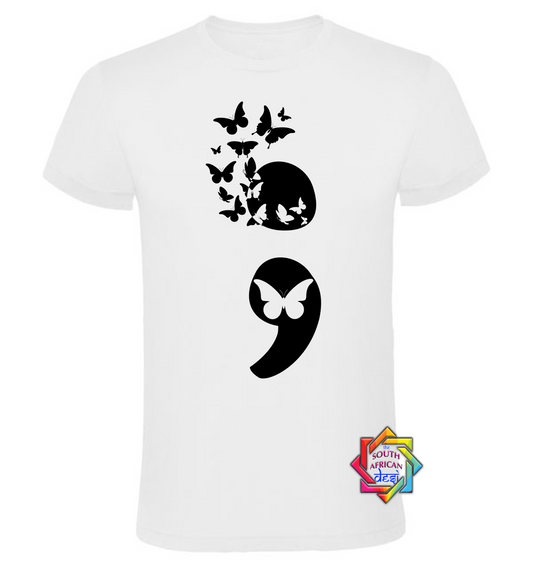 SEMI-COLON | MENTAL HEALTH T SHIRT