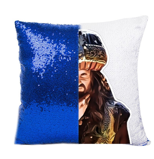 Ranveer Singh Khilji Pop Art Sequenced Scatter Cushion