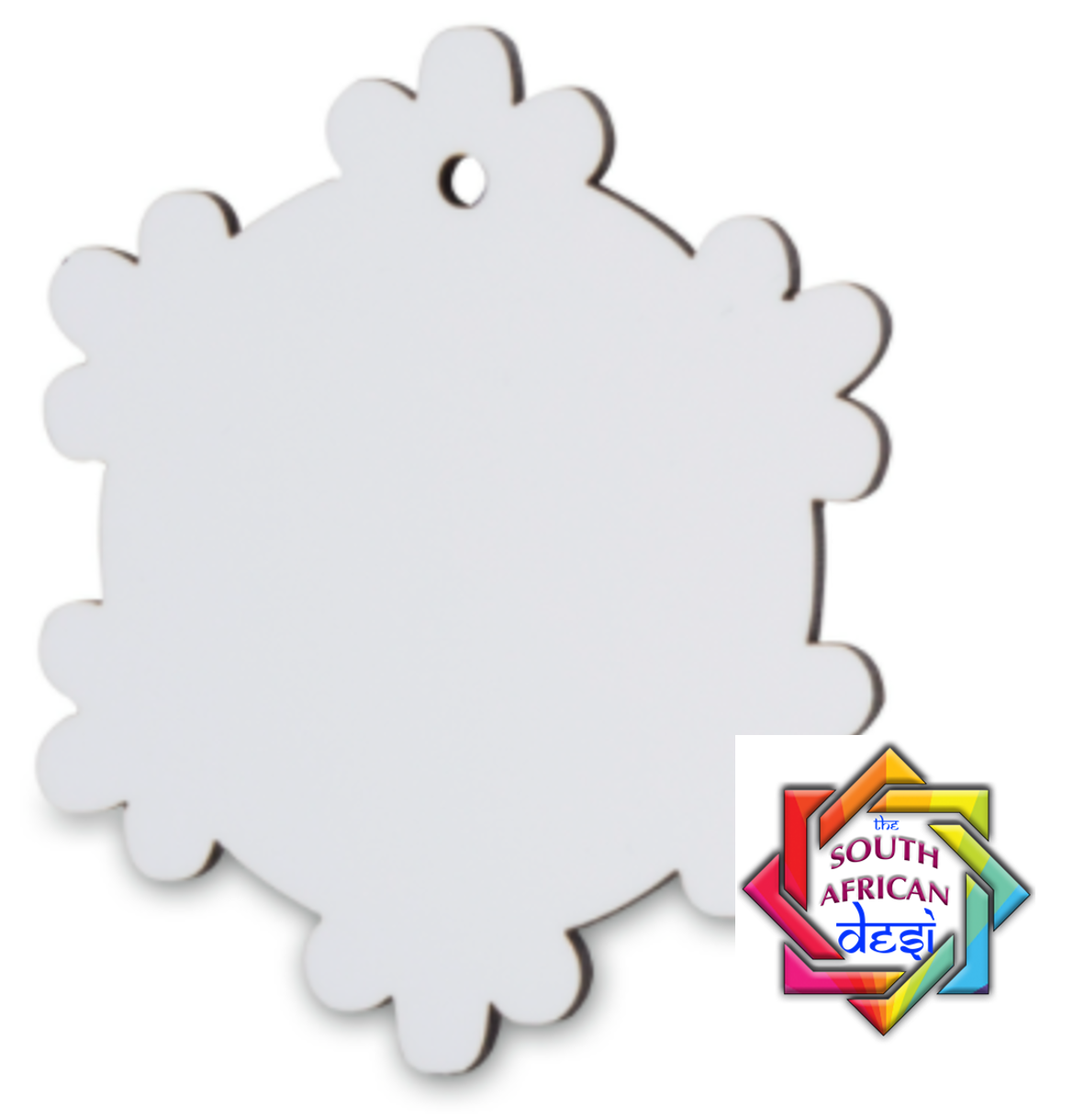 Christmas Ornament - Snowflake - Personalise – The South African Desi