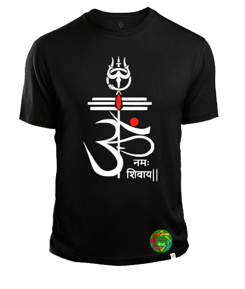 om namah shivay t shirt black