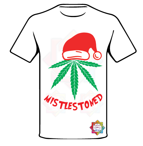 MISTLESTONED 1 CHRISTMAS T-SHIRT  FUNKY