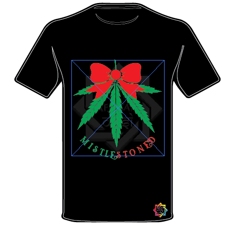 MISTLESTONED 2 CHRISTMAS T-SHIRT  FUNKY