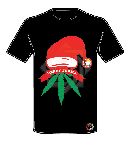 MERRY JUANA CHRISTMAS T-SHIRT  FUNKY