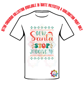 DEAR SANTA STOP JUDGING ME T-SHIRT • RETRO XMAS LOOK