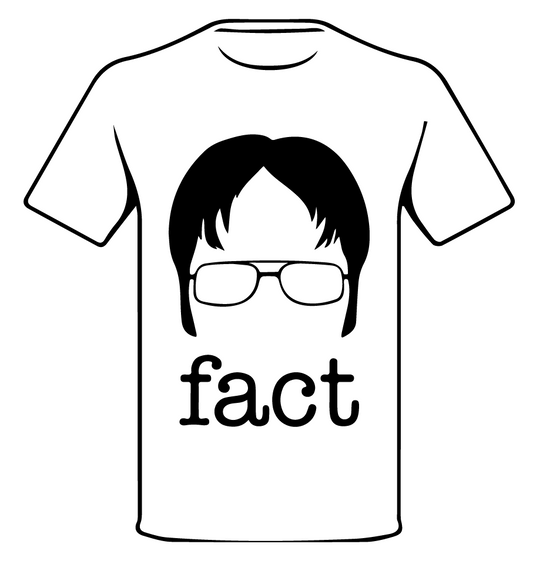FACT DWIGHT SCHRUTE | THE OFFICE INSPIRED T•SHIRT