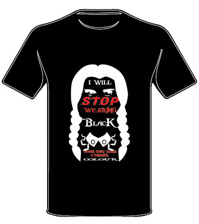 WEDNESDAY INSPIRED I WILL STOP WEARING BLACK ....T SHIRT